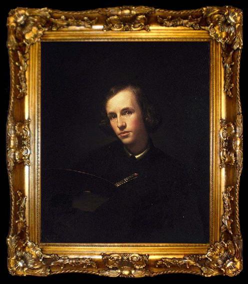 framed  George Henry Hall Self-Portrait, ta009-2